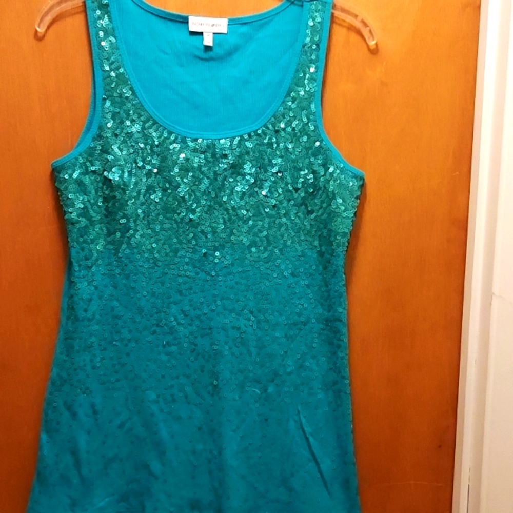 Women's Dressy Sequin Tank Top Size M